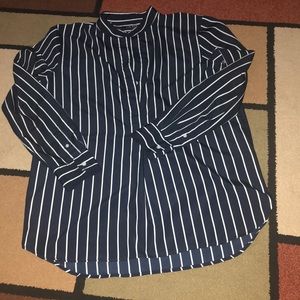 Ralph Lauren long sleeve Navy w/white stripes.